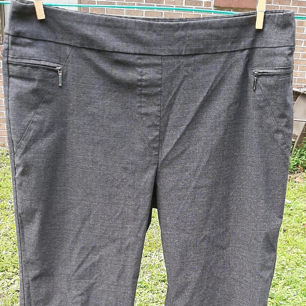 Soho gray pants with zipper details